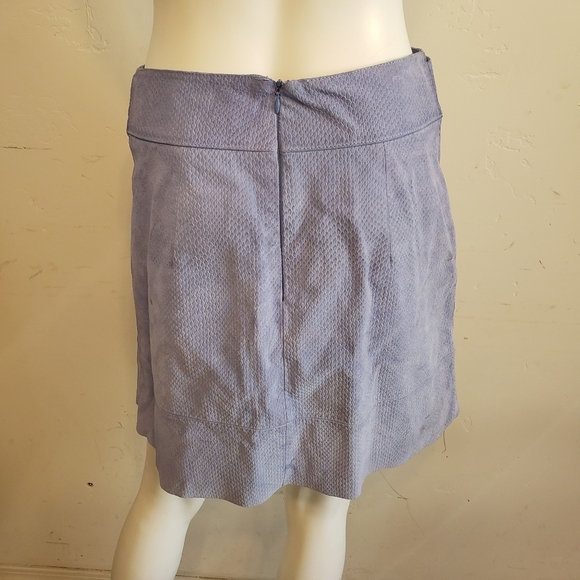 Anthropologie Snake Embossed Leather Mini Skirt - Picture 4 of 11